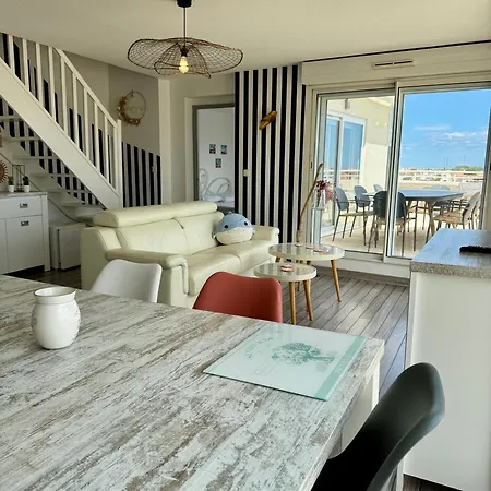 Bleu Prestige - Penthouse Vue -terrasse -plage 100m -cap D'agde - Histoire De Cles Apartamento *