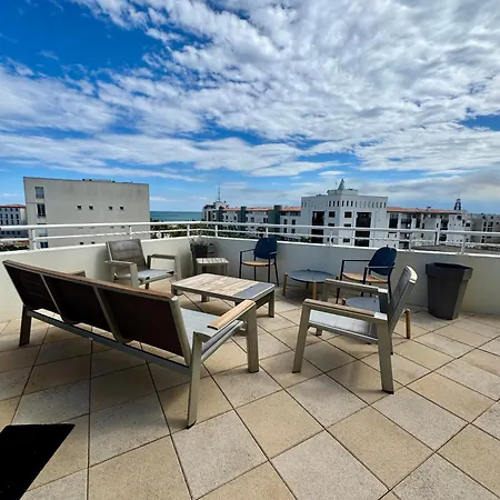 Bleu Prestige - Penthouse Vue -terrasse -plage 100m -cap D'agde - Histoire De Cles * Agde