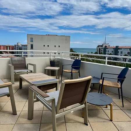 Apartamento Bleu Prestige - Penthouse Vue -terrasse -plage 100m -cap D'agde - Histoire De Cles *