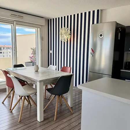 Bleu Prestige - Penthouse Vue -terrasse -plage 100m -cap D'agde - Histoire De Cles Apartamento Agde